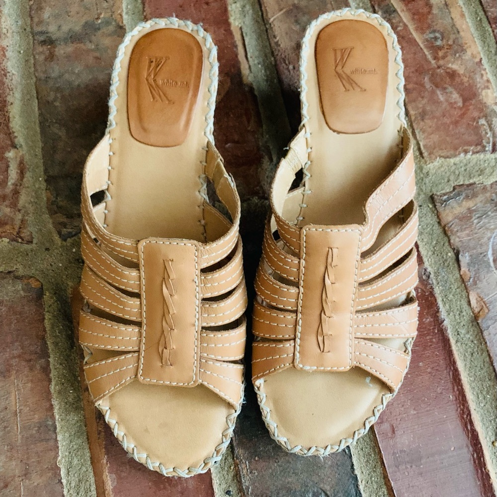 Fun slide on heels. Only worn 2 times.
